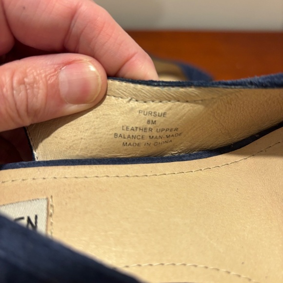 Steve Madden Pursue Suede Leather Slingback Heels in Blue Size 8 - Picture 7 of 12